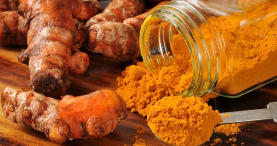 Turmeric root and powder